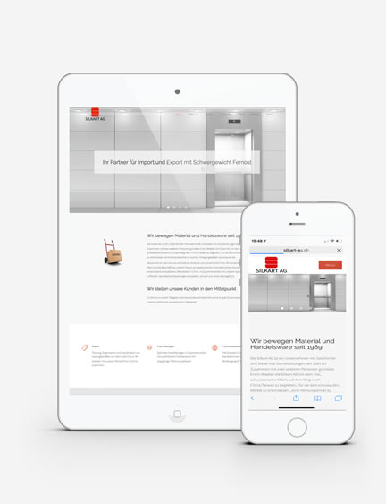 Silkart AG Webdesign